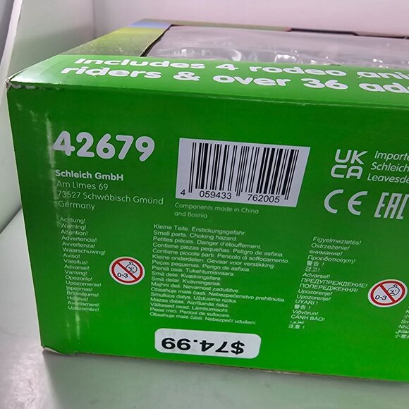 Schleich Rodeo Show 42-Piece Rodeo Toy Playset Cowboy Toys Cowgirl New 42679 - Picture 5 of 9